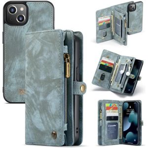 Caseme-008 Afneembare multifunctionele horizontale flip lederen tas met kaart slot & houder & rits portemonnee en fotolijst voor iPhone 13 mini