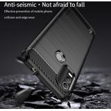 Voor Nokia C21 Plus MOFI Gentleness Brushed Carbon Fiber Soft TPU Case