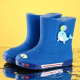 Kinderen anti slip plus fluweel warme cartoon korte regen laarzen  grootte: innerlijke lengte 20cm  stijl: zonder katoen cover (donkerblauw)