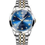 OLEVS 9931 heren lichtgevend waterdicht quartzhorloge