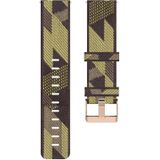 Voor Garmin Forerunner 255S 18 mm Nylon Woven Watch Band