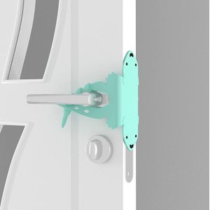 5 PCS Cartoon Bear Bedroom Door Mute Lock Closed Door Anti-collision Protection Cushion(Green)