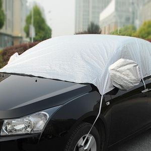 Car Half-cover Car Clothing Sunscreen Heat Insulation Sun Nisor  Aluminum Foil Size: 4.5x1.8x1.7m