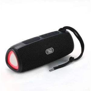 T&G TG344 Portable LED Light TWS Wireless Bluetooth Speaker(Black)