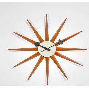 Simple Modern Sun Clock Creative Home Accessories Wall Clock(Orange Pole)