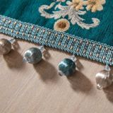 Home Vintage Bloem Chenille Beads Table Runner  Grootte: 32x220cm