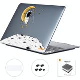 Voor MacBook Pro 16.1 A2141 ENKAY Hat-Prince 3 in 1 Spaceman Pattern Laotop Beschermende Crystal Case met TPU Keyboard Film/Anti-stof Pluggen  Versie: US (Spaceman No.3)