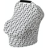 Multifunctional Cotton Nursing Towel Safety Seat Cushion Stroller Cover(Pair Cross)