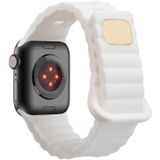 Siliconen horlogeband met omgekeerde gesp voor Apple Watch Ultra 49 mm / serie 8 & 7 45 mm / SE 2 & 6 & SE & 5 & 4 44 mm / 3 & 2 & 1 42 mm