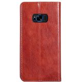 For Samsung Galaxy S8+ PU + TPU Gloss Oil Solid Color Magnetic Horizontal Flip Leather Case with Holder & Card Slot & Wallet(Brown)