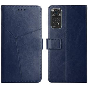 Voor Xiaomi Redmi Note 11 Global Y Stitching Horizontal Flip Leather Phone Case