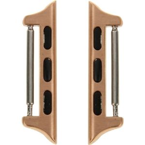 2 PCS for Apple Watch 38mm Metal Strap Connector Metal Buckle(Orange)