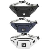 YIPINU YPU-DS Fashion Chest Bag Messenger Bag Waist Bag Waterproof Sports Mobile Phone Bag with External USB Port(Black)