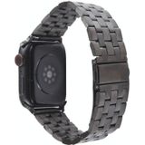 Voor Apple Watch Series 6 40 mm 22 mm Ultradunne roestvrijstalen horlogeband met vijf kralen