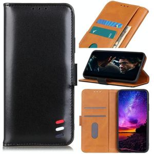 For Huawei Nova 8 SE 3-Color Pearl Texture Magnetic Buckle Horizontal Flip PU Leather Case with Card Slots & Wallet & Holder(Black)
