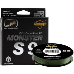 Seaknight 9 Series of Strong Horse PE Line 300 Meters Braided Fishing Line  Line number: 3.0  Color:Green