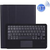 A11B-A Ultra-thin ABS Detachable Bluetooth Keyboard Protective Case with Touchpad & Pen Slot & Holder for iPad Pro 11 inch 2021 (Black)