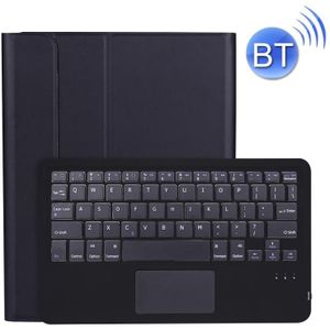 A11B-A Ultra-thin ABS Detachable Bluetooth Keyboard Protective Case with Touchpad & Pen Slot & Holder for iPad Pro 11 inch 2021 (Black)