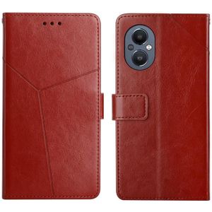 Voor OnePlus Nord N20 5G Y Stitching Horizontal Flip Leather Phone Case
