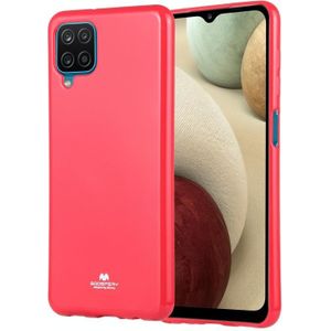 For Samsung Galaxy A12 GOOSPERY JELLY Full Coverage Soft Case(Rose Red)