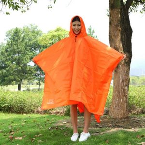 3 in 1 Aotu AT6927 Multifunctional Outdoor Camp Riding Raincoat Picnic Blanket  Size: 217x143cm (Orange)