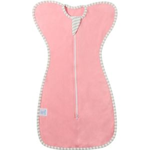 Insular Baby Swaddle Wrap Cotton Elastic Sleeping Bag  Size:60cm For 0-3M(Rose Red)