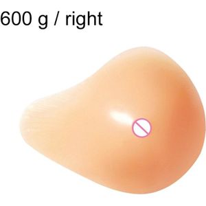 AS9 Spiral Shape Postoperative Rehabilitation Fake Breasts Silicone Breast Pad Nipple Cover 600g/Right