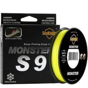 Seaknight 9 Series of Strong Horse PE Line 300 Meters Braided Fishing Line  Line number: 8.0  Color:Yellow