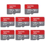 SanDisk A1 Monitoring Recorder SD Card High Speed Mobile Phone TF Card Memory Card  Capacity: 16GB-98M/S