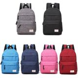 Universal Multi-Function Canvas Cloth Laptop Computer Shoulders Bag Leisurely Backpack Students Bag  Size: 36x25x10cm  For 13.3 inch and Below Macbook  Samsung  Lenovo  Sony  DELL Alienware  CHUWI  ASUS  HP(Black)