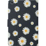 For Huawei MediaPad M5 lite 10.1 Flower Pattern Horizontal Flip Leather Case with Card Slots & Holder(Small Daisies)