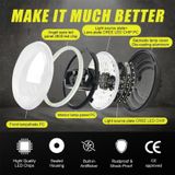 Car Crystal 7 inch LED Headlight Modification Accessories for Jeep Wrangler