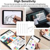 6 in 1 Universele Stylus Pen Vervangende Potlood Tips Voor Samsung Galaxy Tab S8 / S7 / S6 / Galaxy Note20 / Note10 / S23 Ultra / S22 Ultra(Wit)