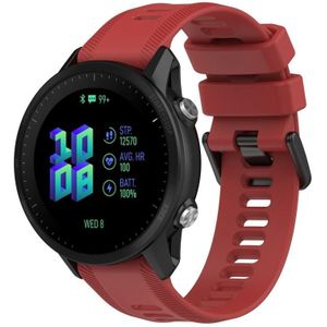 For Garmin Forerunner 955 22mm Silicone Twill Watch Band(Red)