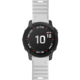 For Garmin Fenix 6 22mm Smart Watch Quick Release Silicon Wrist Strap Watchband(White)