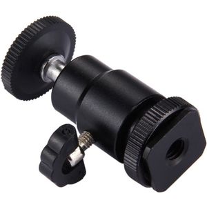 PULUZ Cold Shoe Tripod Head 1/4 inch Tripod Screw Head with Lock