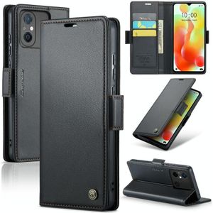 Voor Xiaomi Redmi 11A/12C CaseMe 023 Vlindergesp Litchi Textuur RFID Anti-diefstal Lederen Telefoonhoesje