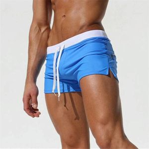 Back Pocket Flat Shorts Summer Beach Swim Shorts for Men  Size:XL (Royal blue)