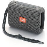 T&G TG313 Portable Outdoor Waterproof Bluetooth Speaker Subwoofer Support TF Card FM Radio AUX(Gray)