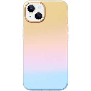 Rock Aurora TPU + PET-beschermende telefooncase voor iPhone 13 (Aurora Gold)