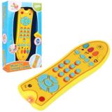 Baby speelgoed muziek mobiele telefoon TV afstandsbediening vroeg educatief speelgoed elektrische nummers Remote Learning machine (grijs)