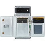 Voor Google Pixel 6 DG.MING M3-serie Glitter Powder Card Bag Leather Case