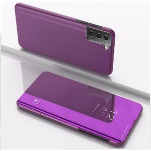 For Samsung Galaxy S30 Plated Mirror Horizontal Flip Leather Case with Holder(Purple)