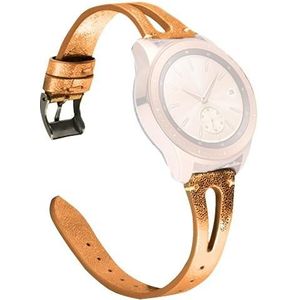 20mm Open vervangende lederen band voor Samsung Galaxy Smart Watches (Rose Gold)