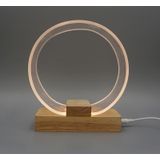 USB Acrylic Ring Table Lamp Night Light