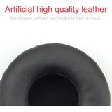 For JBL Synchros S400BT Headphones Imitation Leather + Memory Foam Soft Earphone Protective Cover Earmuffs  One Pair (Black)