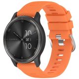 Voor Garmin VivoMove Style 20 mm Cross Textured Solid Color siliconen horlogeband