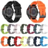 For Garmin Fenix 3 26mm Silicone Sport Pure Color Watch Band(Orange)