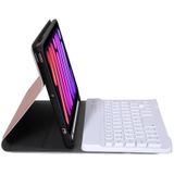 A06B ultradunne afneembare Bluetooth-toetsenbordkast met pen slot & houder voor iPad mini 6 (rose goud)