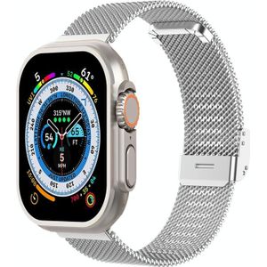 Milaan metalen stalen gaas geïntegreerde gesp horlogeband voor Apple Watch Ultra 49 mm / serie 8 & 7 45 mm